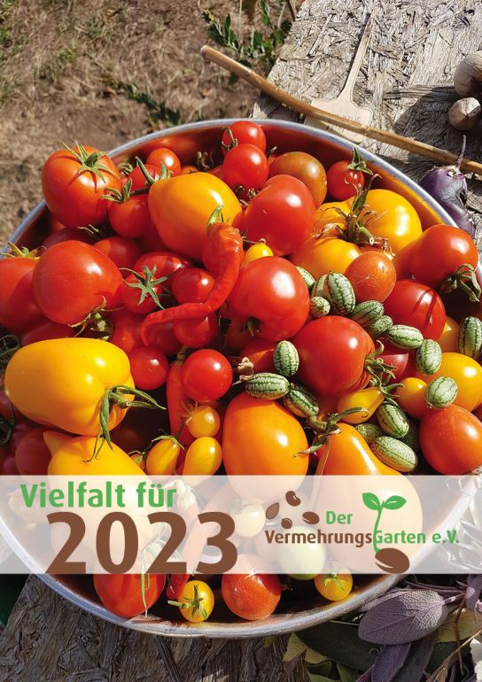 Vermehrungsgartenkalender 2023, Gestaltung Simone Schmidt